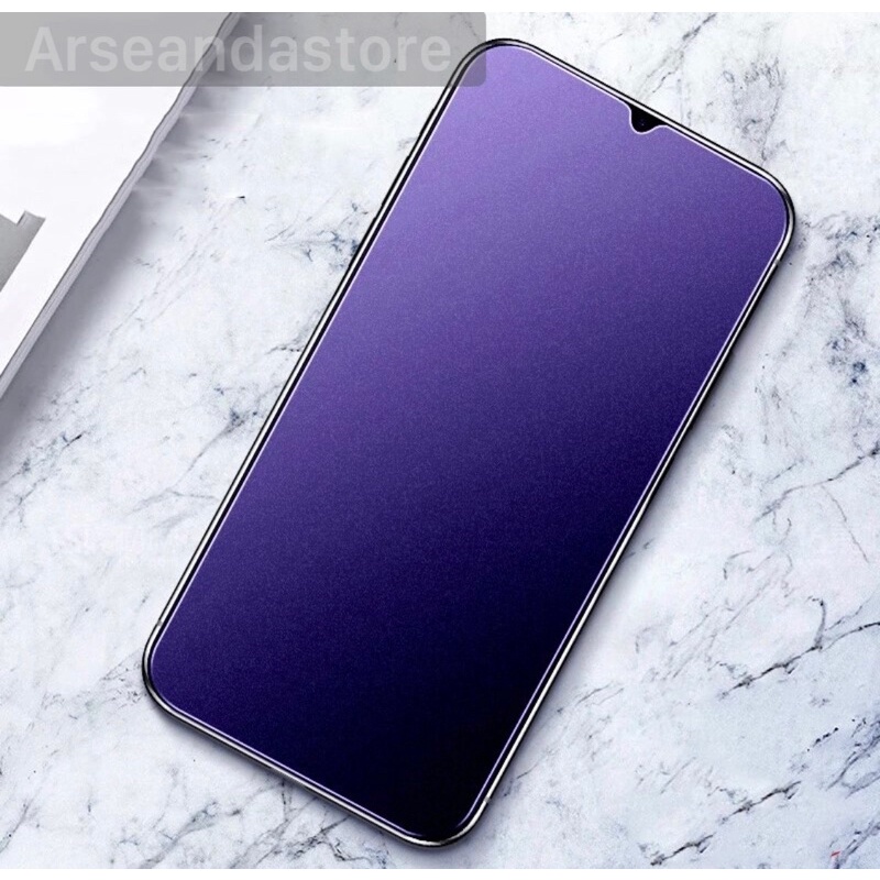 POCO M3 TEMPERED GLASS BLUE MATTE ANTI MINYAK
