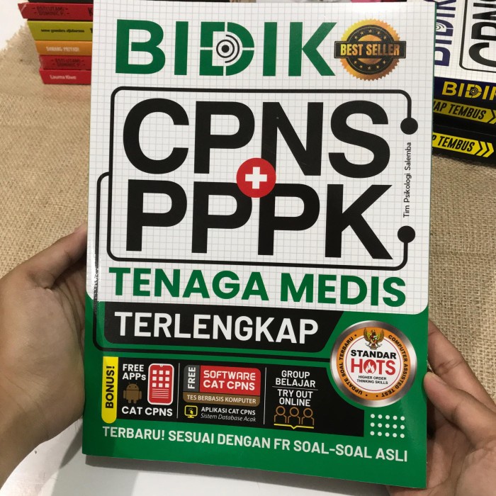 

PROMO TERMURAH BUKU SOAL DAN TES BIDIK CPNS PPPK TENAGA MEDIS 2021 ORI BESTSELLER KPL509