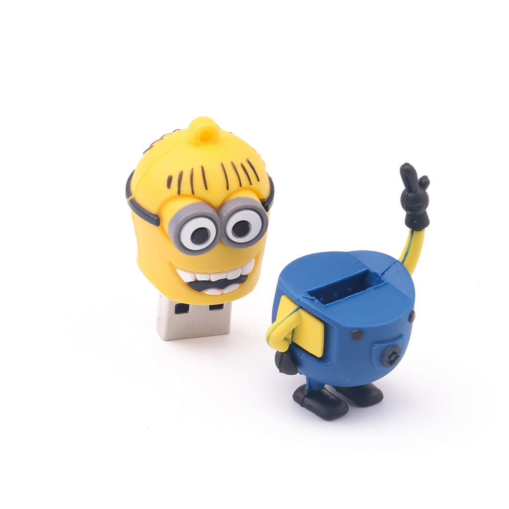 Usb Flash Drive Portable High Speed Desain Kartun Minions Kapasitas 8GB / 16GB / 32GB / 64GB / 128GB