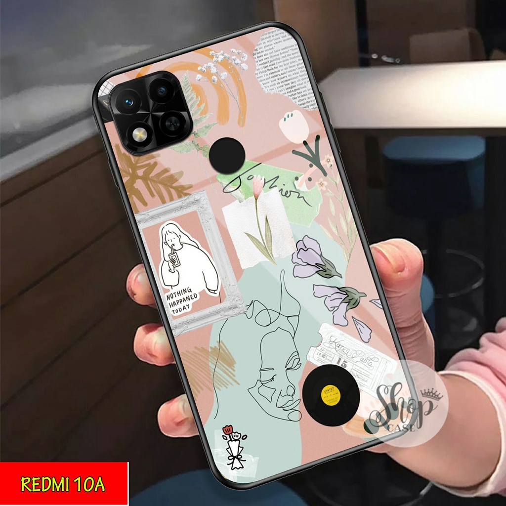 Softcase Glass Redmi 10A - Case Redmi 10A - Case Lucu - case Redmi 10A - kesing Redmi 10A - softcase
