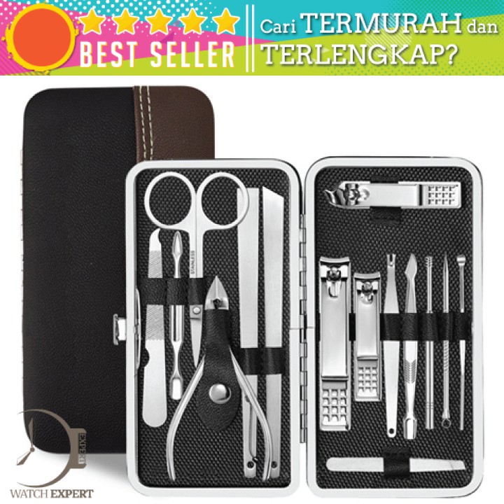 Bisa COD Set Gunting Kuku Manicure Pedicure Nail Art 15 PCS - KSBELLE CT01