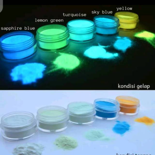

8 gram Bubuk fosfor stonsium glow IN the dark Pigment serbuk fosfor pewarna resin Murah