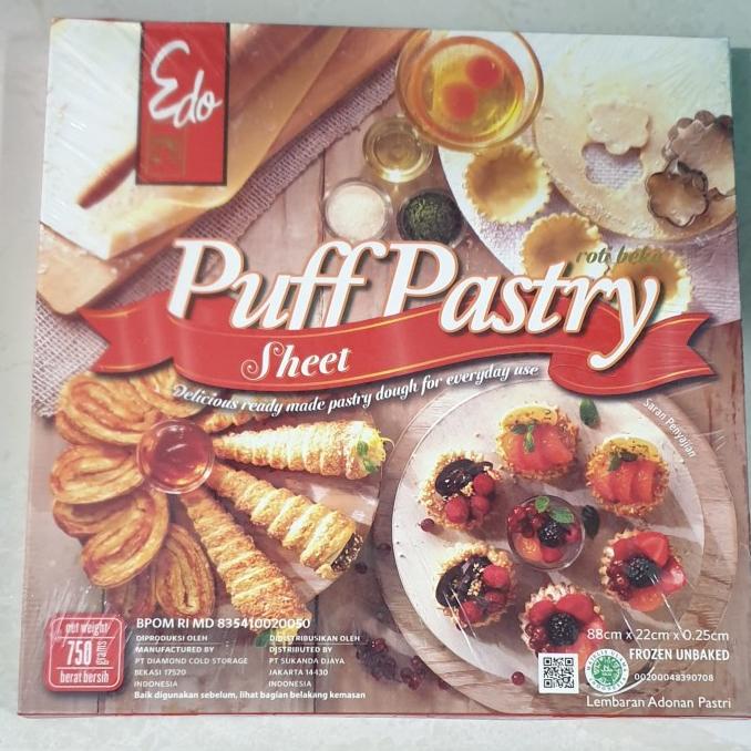 

[COD] EDO PUFF PASTRY SHEET 750 GR / ADONAN PUFF PASTRY SIAP JADI [COD]