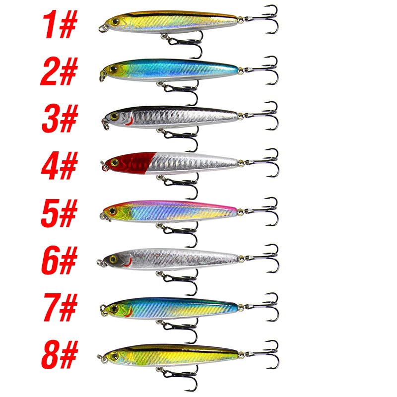 Umpan Pancing Buatan Alat Pancing Umpan Mancing Umpan Ikan Umpan Pancing relix nusantara 1PCS 18g/10cm Heavy Sinking Minnow Kail Pancing Umpan Mancing Alat Pancing Murah Plastic Bait