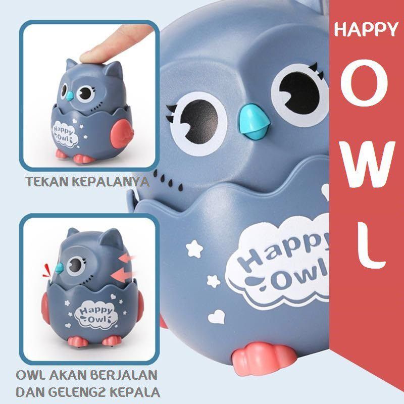 Mainan Anak Happy Owl Hello Owl Mainan Edukasi Burung Hantu Anak Seluncur