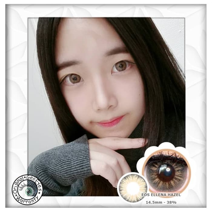 Softlens EOS Elena S307 Soflen Warna Berry Red Hazel Brown