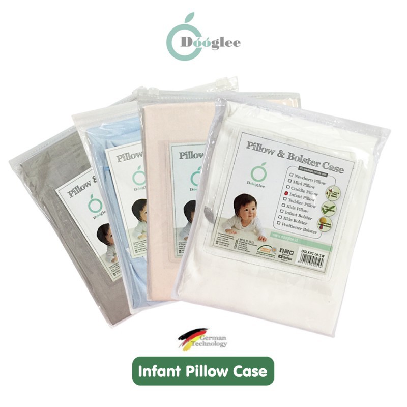 Dooglee Infant Pillow Case Sarung Bantal Bayi (Tersedia Pilihan Warna)