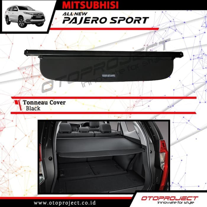 Eksterior Mobil Tatakan Rak Bagasi Tonneau Cover Mitsubishi All New Pajero 2016 Black Shopee Indonesia