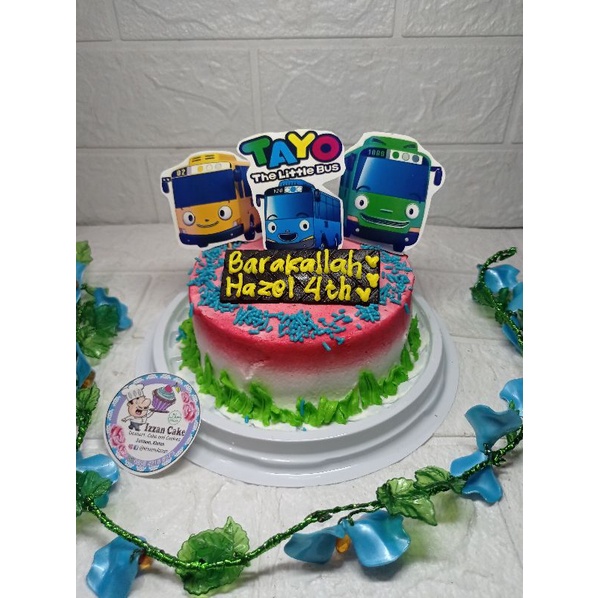Jual Topper Hiasan Kue ulang tahun karakter bis tayo | Shopee Indonesia