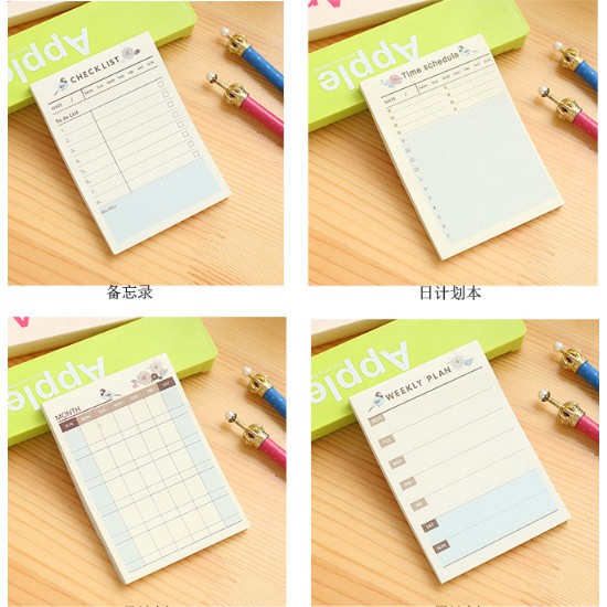 Pad Sticky Note Memo Jadwal Mingguan Bulanan-6