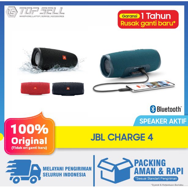 SPEAKER JBL CHARGE 4 GARANSI RESMI 100% ORI