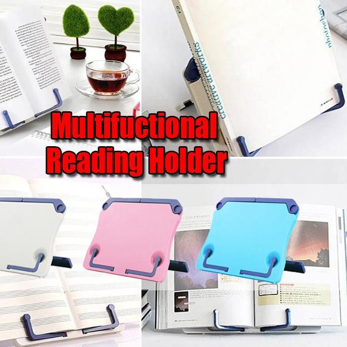 

♥ Protable Pegangan Buku Majalah Berdiri Book Stand Reading Holder Organizer Rak Tempat Buku ۞