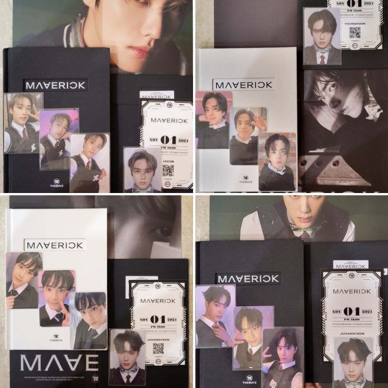 The Boyz Maverick Album Doom Version Jacob Younghoon Haknyeon Set Photocard Poster PC Unit Invitatio