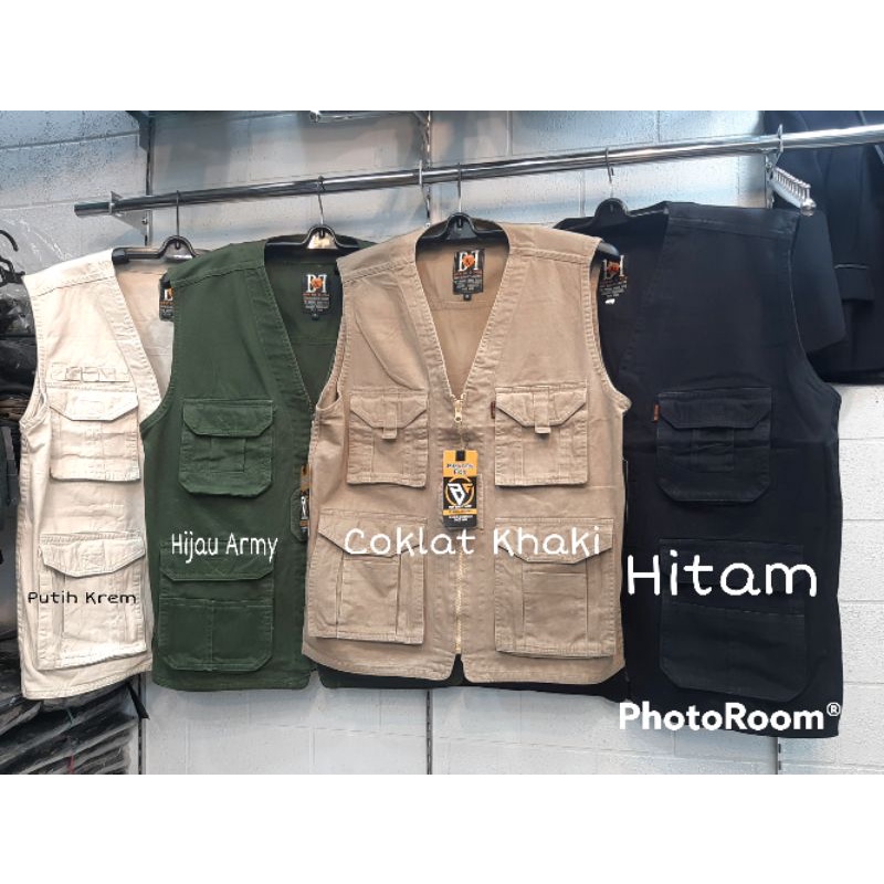 ROMPI KANVAS OUTDOOR (OBLONG) | Seragam | Tactical Vest | Mancing | Lapangan | Jaket V Neck | Kanvas Katun by~ Braten Fox