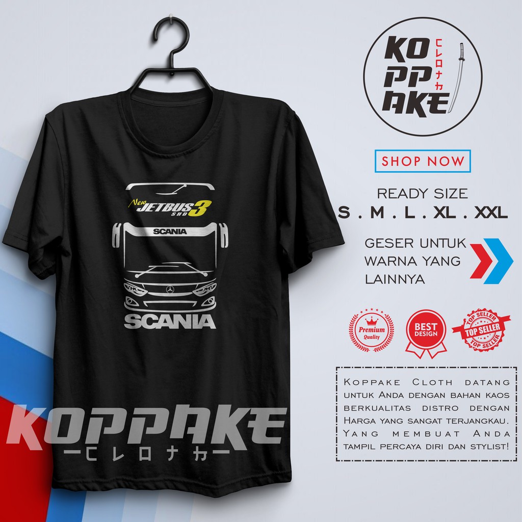 Kaos SCANIA New Jetbus SHD 3 Bismania Community Baju Otomotif