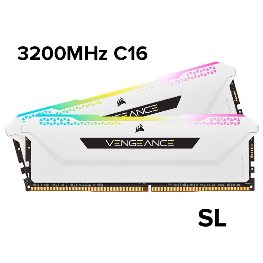 VENGEANCE RGB PRO SL 16GB (2X8GB) 3200MHz C16 CMH16GX4M2E3200C16 - Hitam