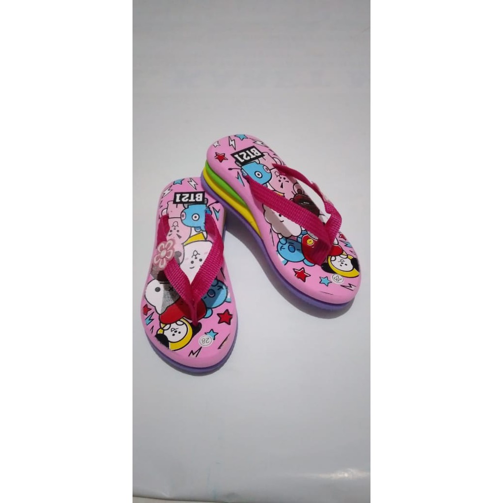 SANDAL WEDGES ANAK GAYA KOREA BT12 JPT KATO TERBARU