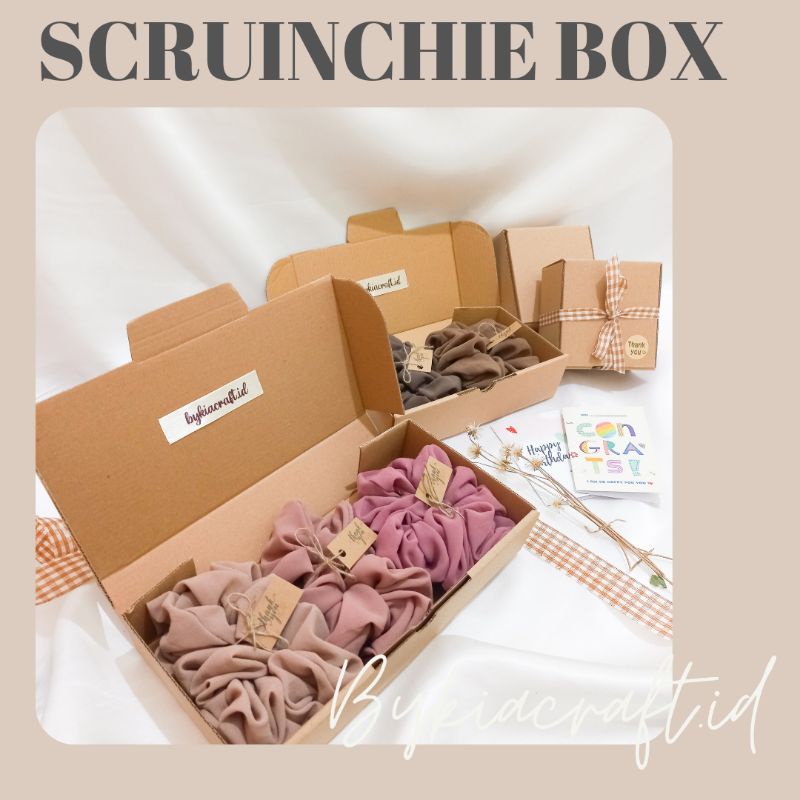 

Kado Wisuda/ Scruinchie Box / Cepol Hijab/ Gift Box /Kado Ulang Tahun/ Souvenir Murah