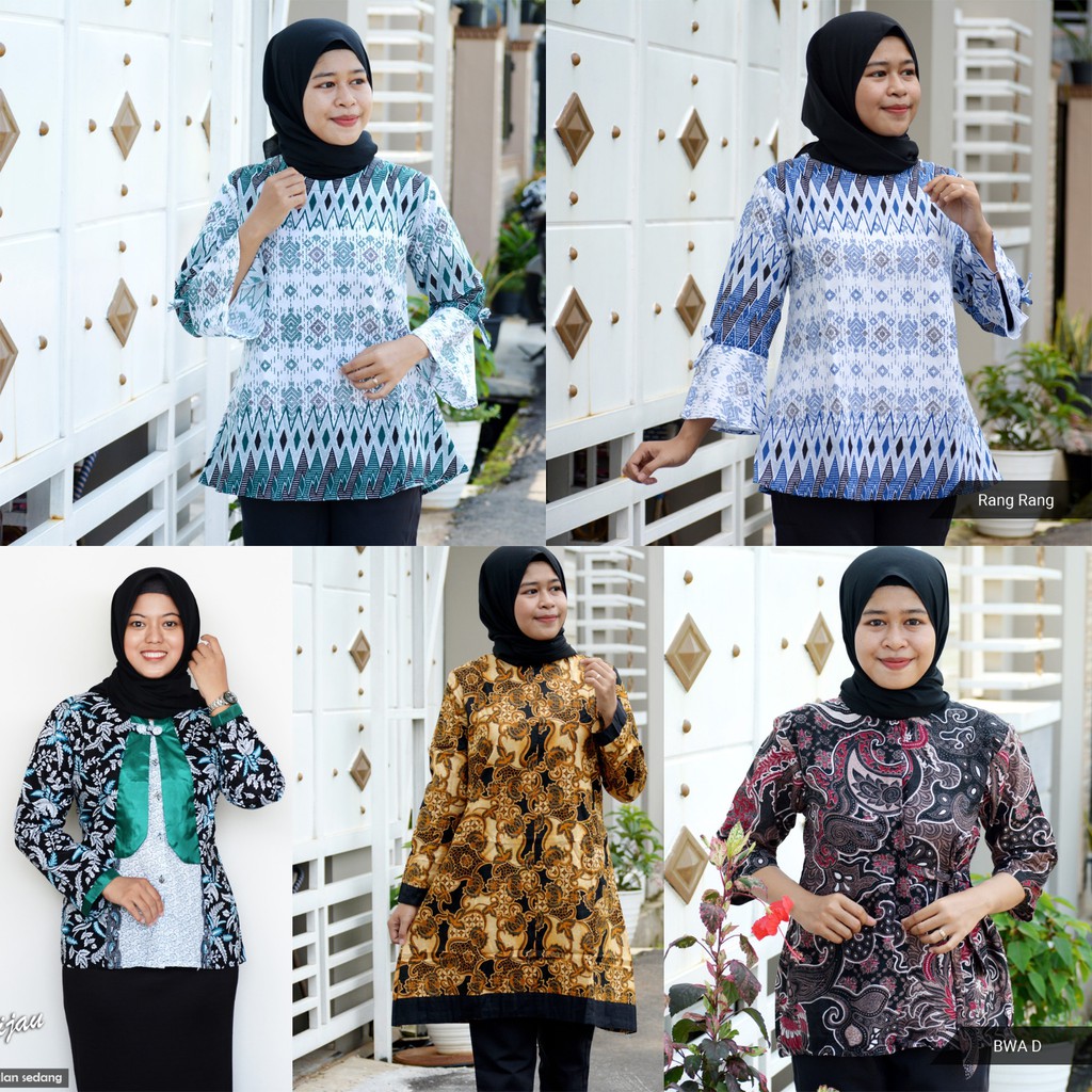 GROSIR TROLIS size M L flash sale grosir grup batik wanita atasan cewek remaja modern grupall trolistore-GNBR AA