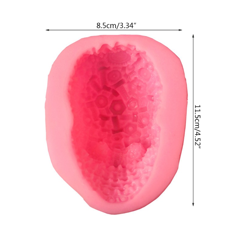 Siy Cetakan Lilin Bentuk Tengkorak Bahan Silikon Untuk Dekorasi Halloween