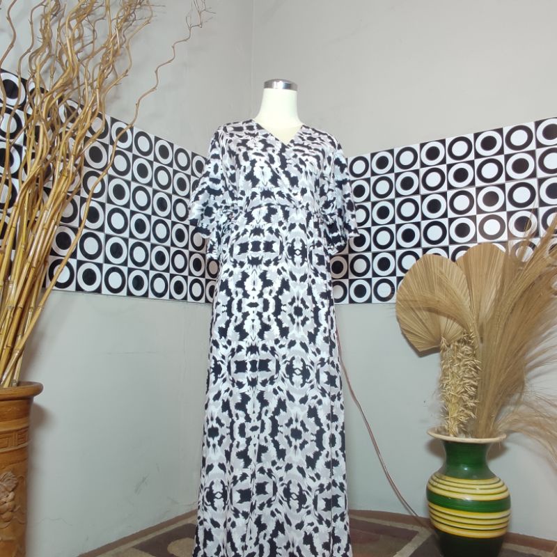 BESTSELLER DASTER KIMONO LENGAN LONCENG RAYON PREMIUM LD 120 PB 125 BUSUI FRIENDLY-Motif 12