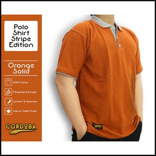  Kaos  Kerah Kaos  Polo  Shirt Stripe Cordoba Bahan Full 