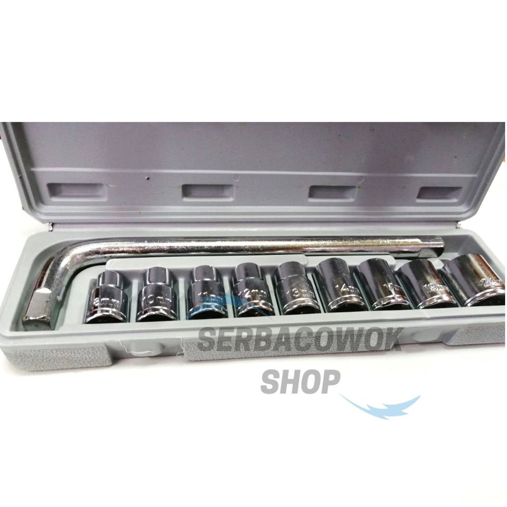 KTP Kunci Shock Set 10 pcs Kunci Sock 10 pcs Kunci Sok 10 pcs Wrench Set Termurah Berkualitas