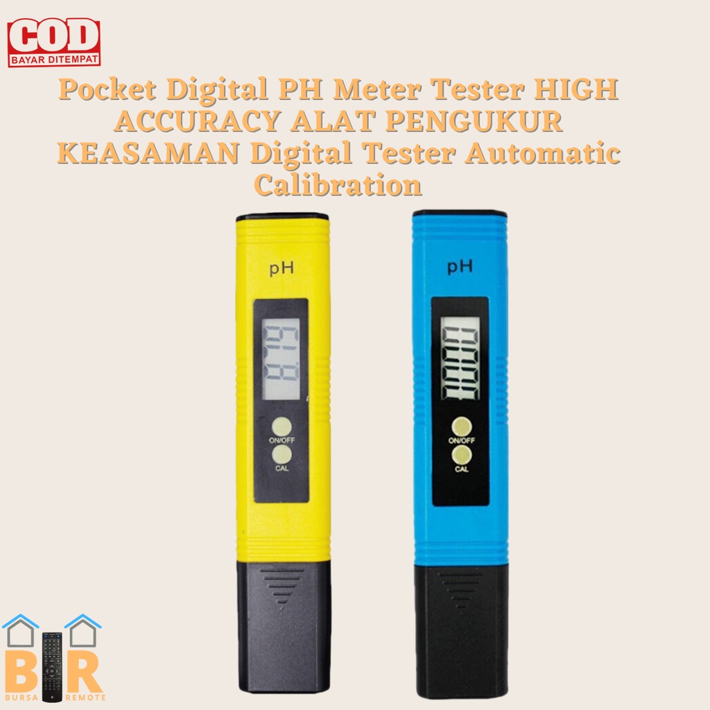 Pocket Digital PH Meter Tester HIGH ACCURACY ALAT PENGUKUR KEASAMAN Digital Tester Automatic Calibration