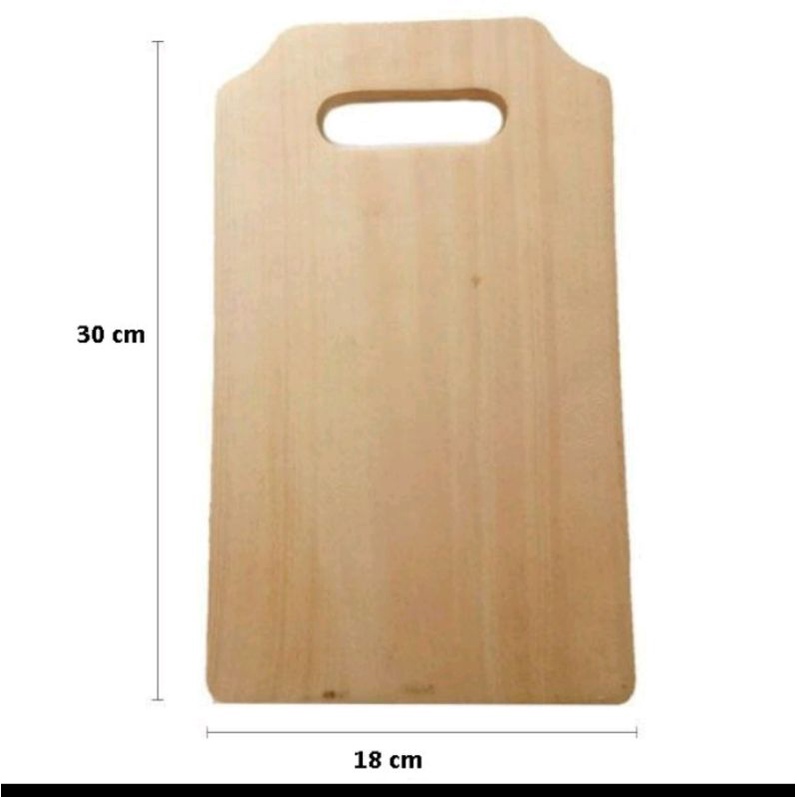 Talenan Kayu Tebal / Talenan Kayu Besar Ukuran 30x18x2Cm