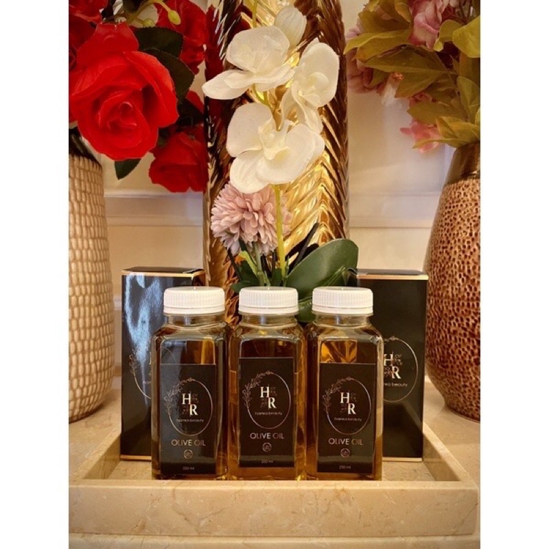 PAKET C (3 Botol) HR Olive Oil - Minyak Zaitun Murni