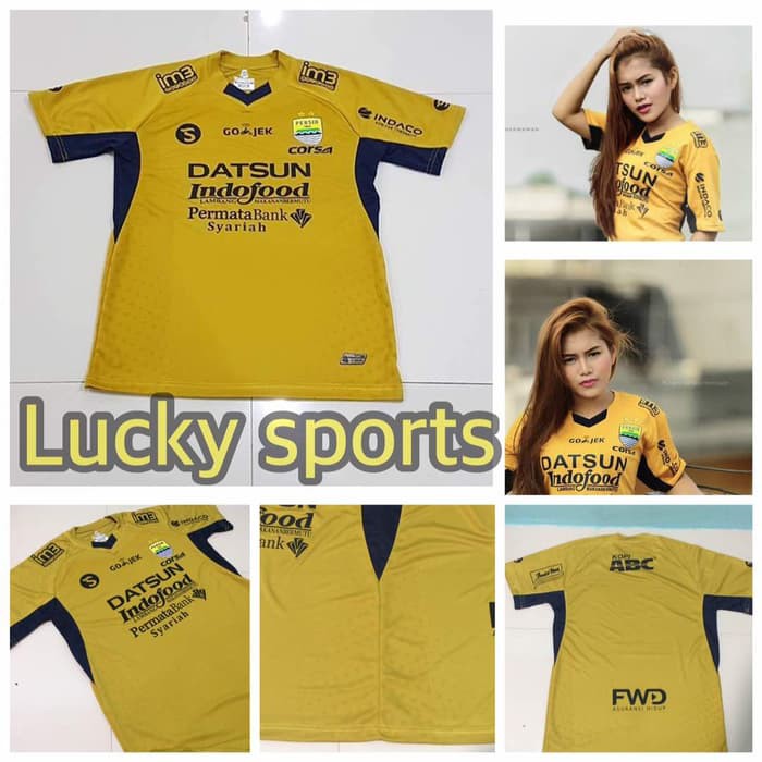 Promo GOLD Jersey Persib AWAY 2017 2018 Grade Ori Murah Berkualitas
