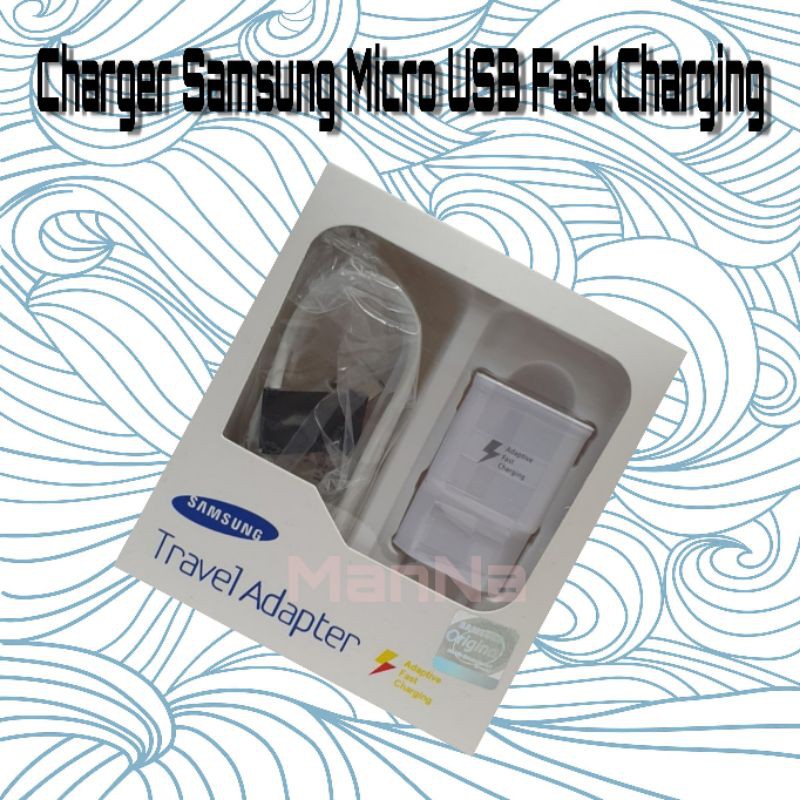 Charger Samsung Micro USB Original 15W Adaptive Fast Charging Casan Adapter dan Kabel Data Ori
