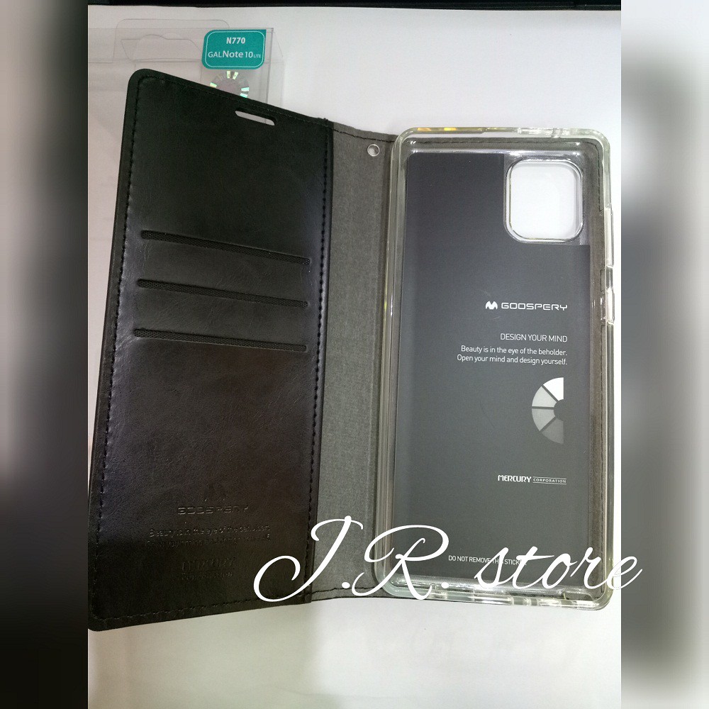 LEATHER Flip Case Premium SAMSUNG NOTE 10 LITE