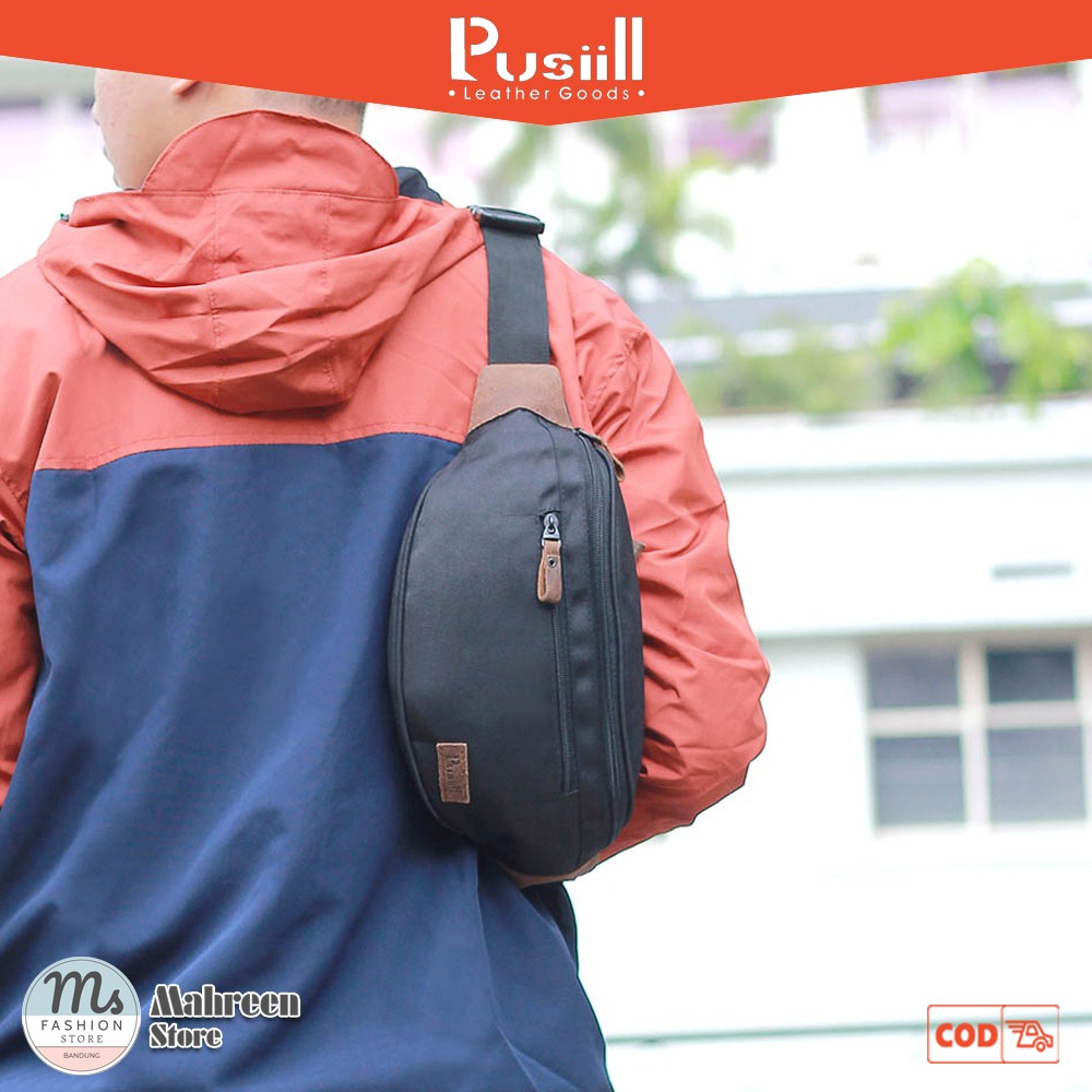 Tas Pria Tas Waistbag Tas Selempang Pria Komb Kulit Original Pusiill | XM 305