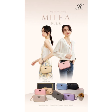 Milea Plus Tas Selempang Wanita Jims Honey Original Free Box realpic cod Kado official Store