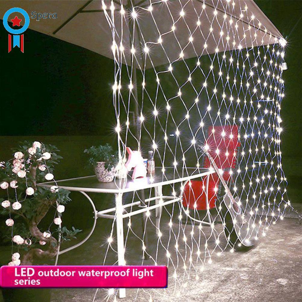 Lampu Jala Jaring LED Lampu Dekorasi Natal Hias Tumblr Lamp Net Light 3X3 METER 3 X 3M