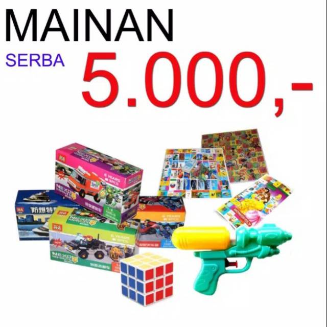 Mainan anak serba 5000 murah meriah