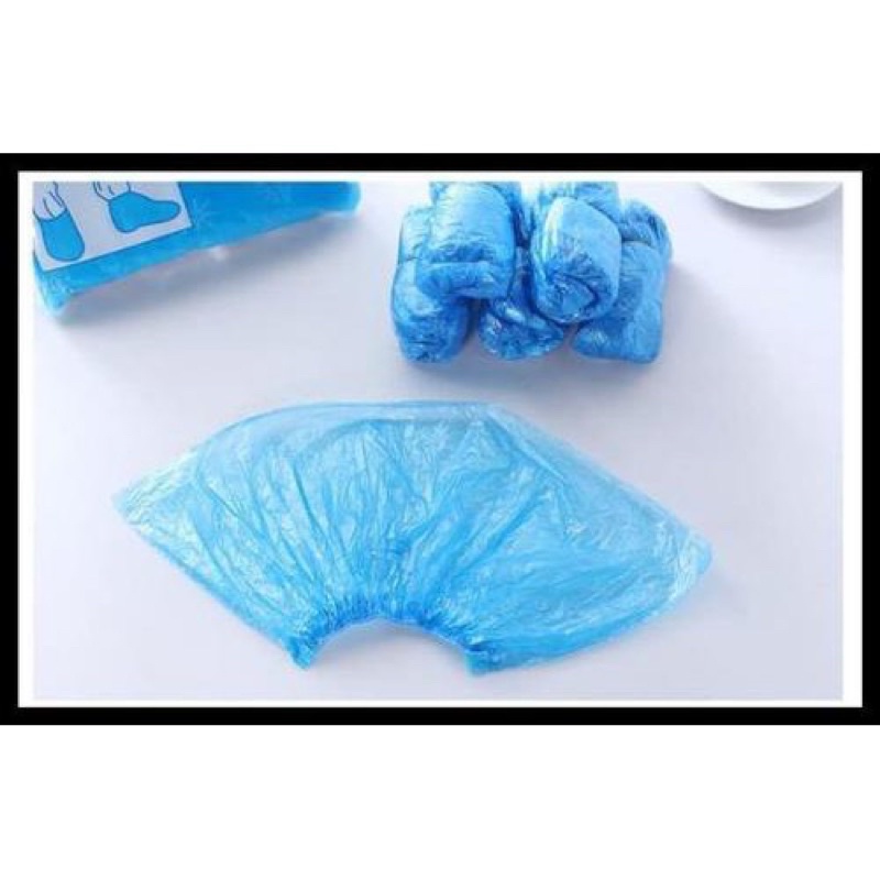 (1 PCS) Shoes Cover Sarung Sepatu Plastik APD Pelindung Sepatu Anti Air Hujan Sekali Pakai / Shoes Cover  Disposable