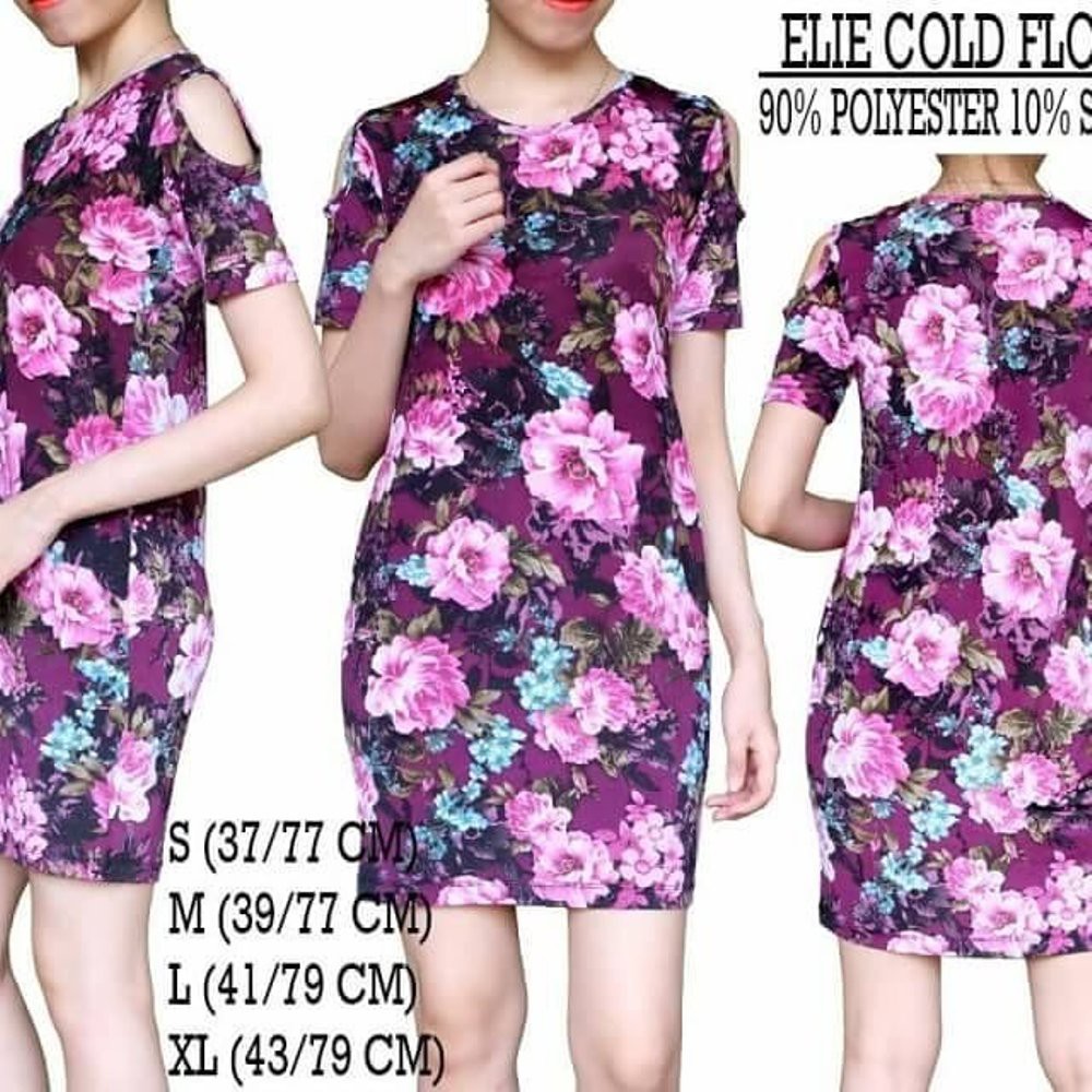 Termurah  Dress Branded   ELIE COLD FLOWER