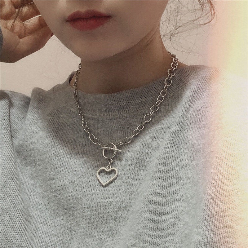 Love Necklace Accessories Hip-hop Light Luxury Simple Trendy