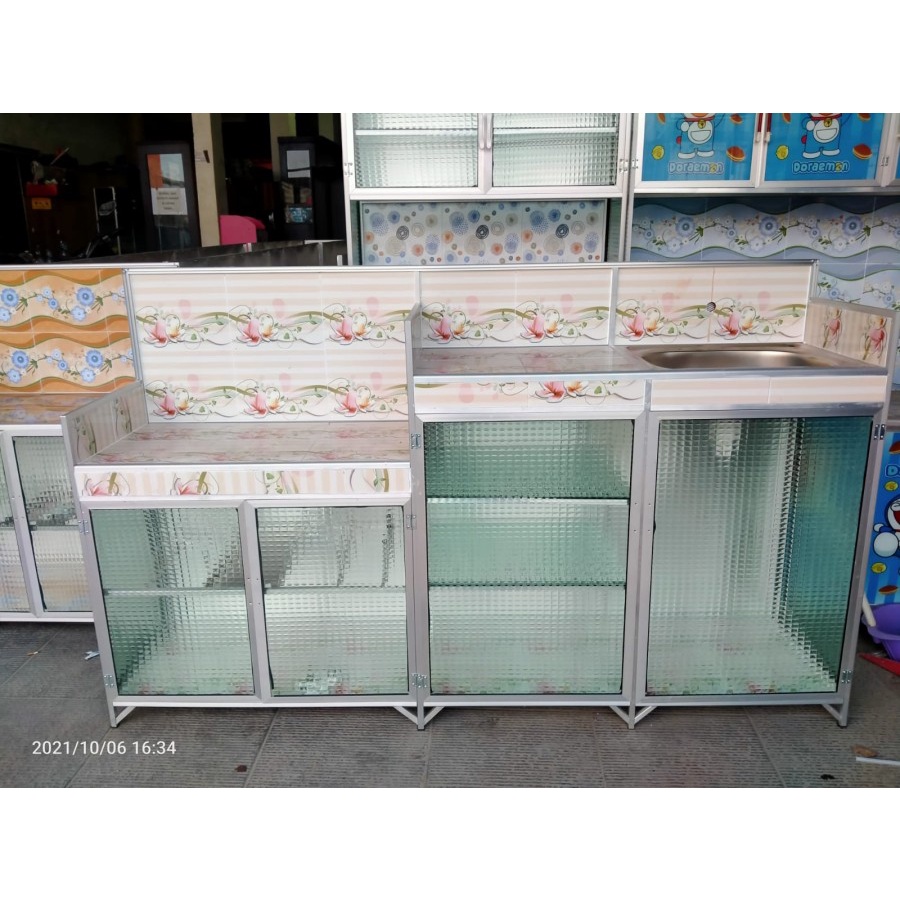 rak cuci piring/rak wastafel/rak kompor wastafel 4pintu