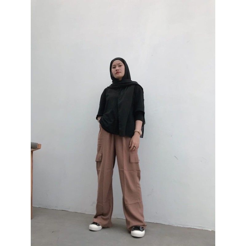 VIALOVA PANTS KULOT RAYON PREMIUM