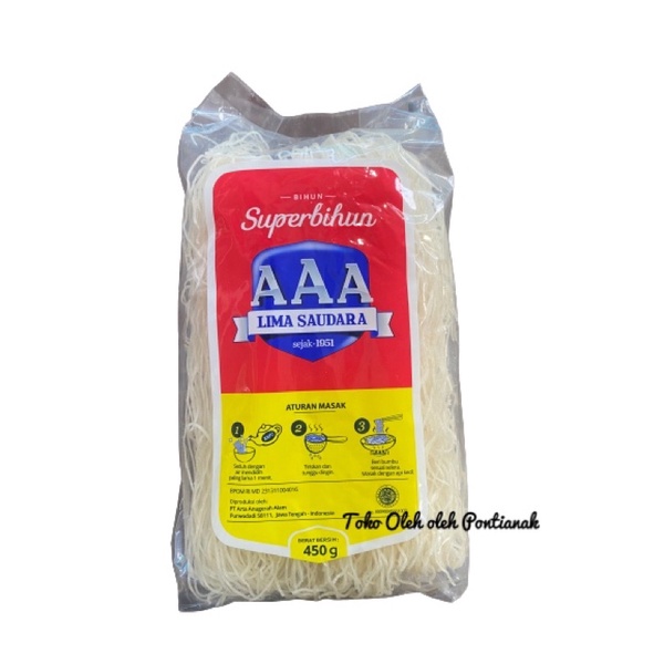 

Super Bihun AAA Lima Saudara 450Gram