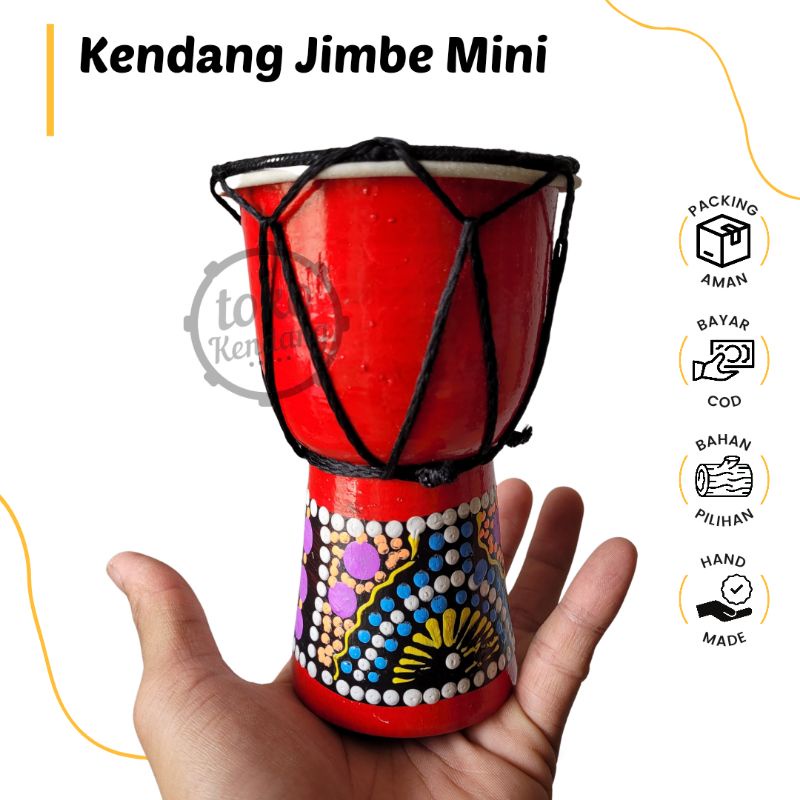 Mainan Kendang Jimbe Gendang Mini Souvenir Unik Murah Berkualitas