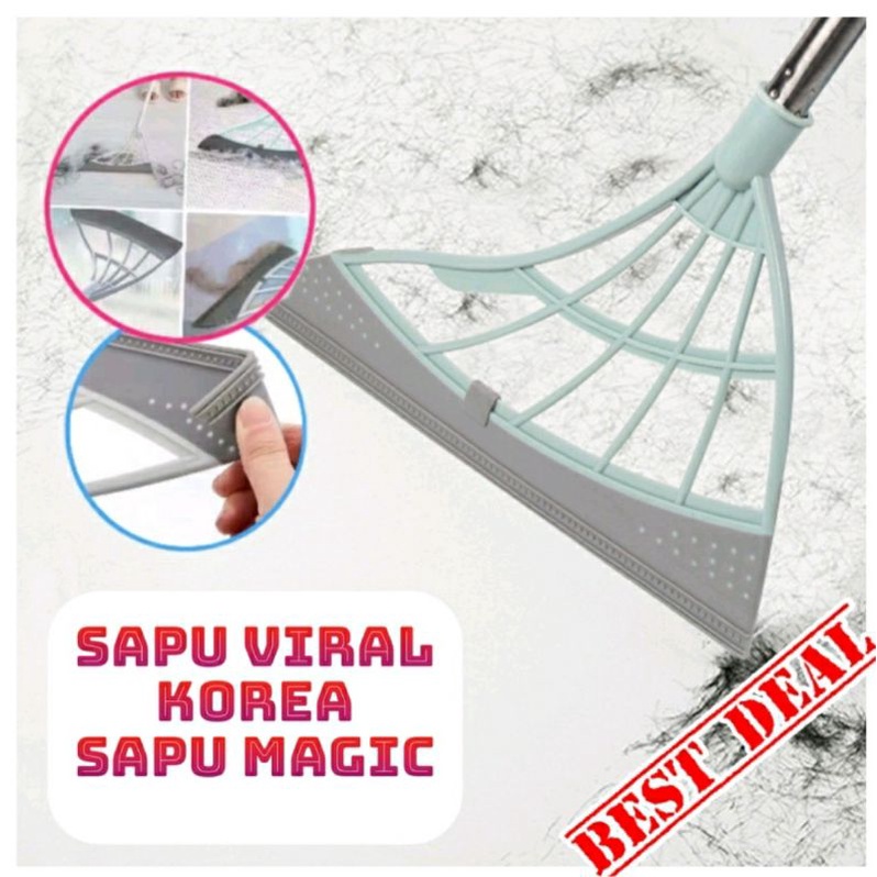 Sapu Korea Ajaib Magic Multifungsi / Sapu Viral Modern / Sapu Lipat Magic