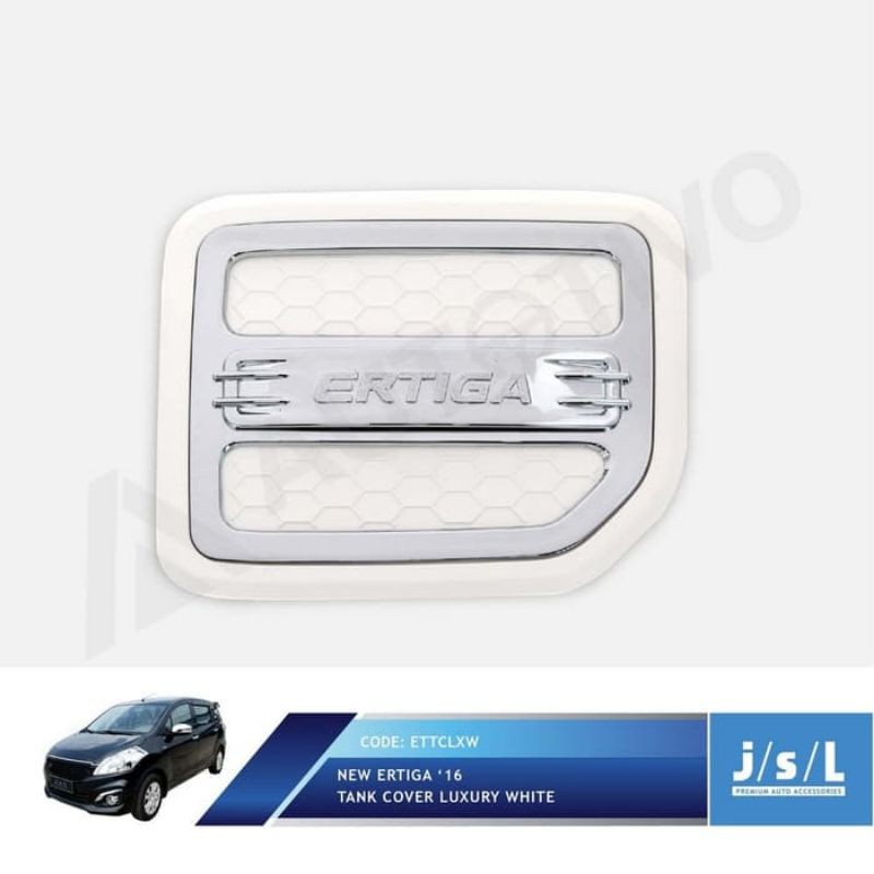 New Suzuki Ertiga Cover Tutup Bensin Krom JSL Tank Cover Luxury White