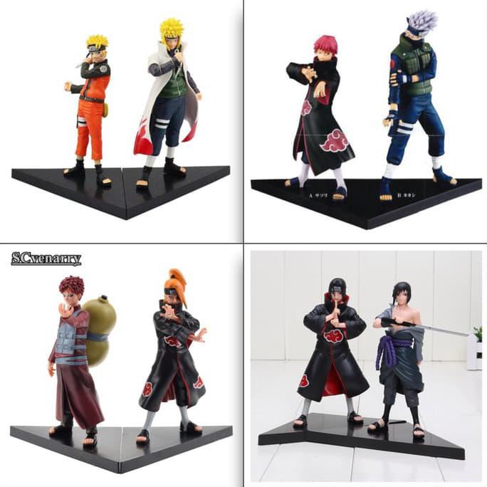 Action Figure Naruto Minato Kakashi Sasori Garra Deidara Itachi Sasuke "GRATIS ONGKIR"