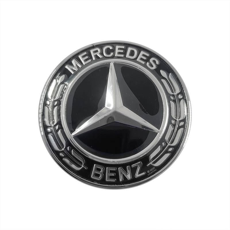 1 Pcs Sticker Emblem Dekorasi Grill Depan Mobil Mercedes Benz Ukuran 56mm