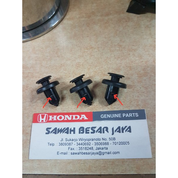 Clip Klip Kancing Baut Besi Bumper Bemper Mobil Honda Brio Mobilio Freed CRV BRV HRV City Civic