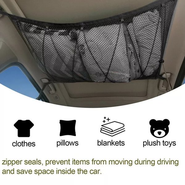 Jaring Saku Penyimpanan Barang Langit Langit Mobil Interior Aksesoris